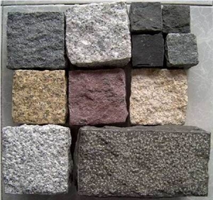 Granite Cube Stone, Cobble Stone