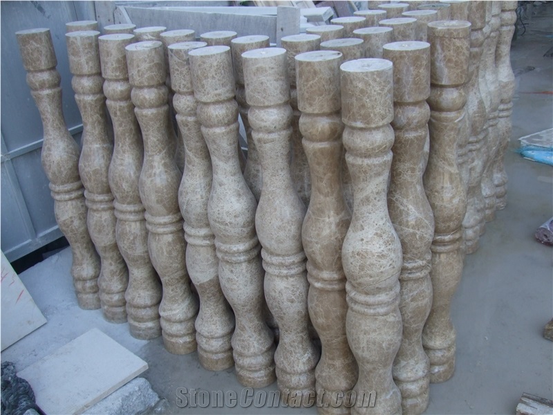 Interior & Exterior Marble Baluster, Modern Deign Marble Column, Stone Railing with High Quality