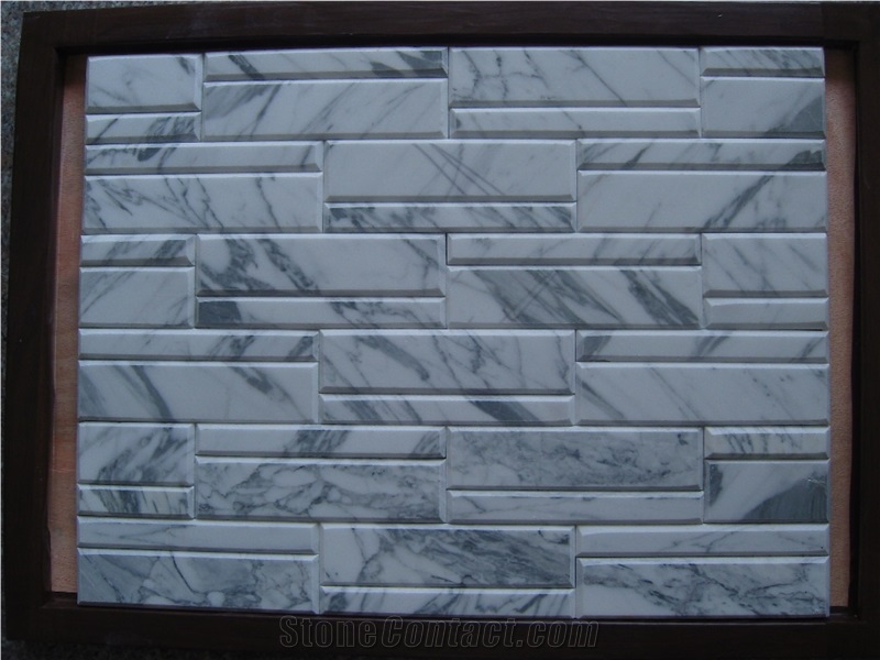 Marble Mosaic,China Cultured Floor & Wall Tile, Wall Panel