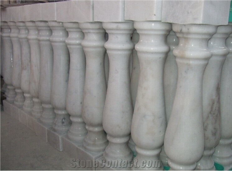 White Marble Baluster with High Quality,Chinese Marble Balustrades