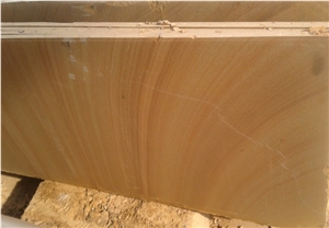 Yellow Wooden Sandstone Slabs & Tiles, Wooden Grain Sandstone From China for Walling & Flooring