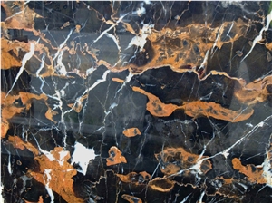 Black & Cold Black Marble with Coffee Lines, Black Marble Kitchen Countertops