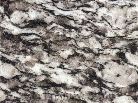 White Wave Granite Tile, China White Granite