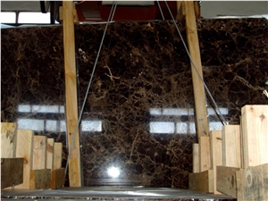 Dark Emperador Marble Slabs, Tiles