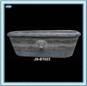 Antique Natural Marble Bathtub Carving