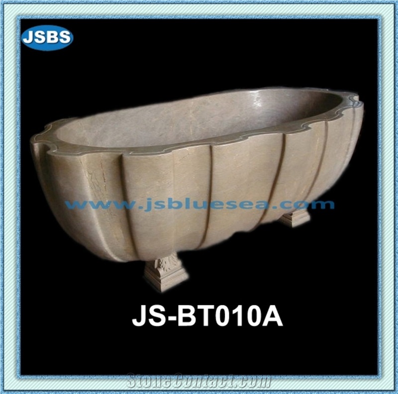 Carved Natural Marble Stone Bathtub