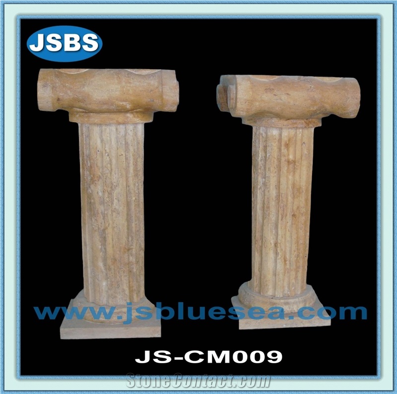 Cheap Carved Cantera Stone Columns