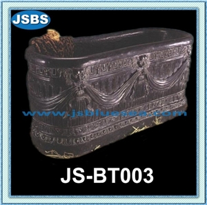 Cheap Freestanding Marble Bathtub for Sale, Natural Black Marble Bathtubs
