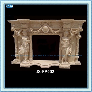 Cheap Marble Stone Fireplace Insert, Natural Red Marble Fireplace Insert