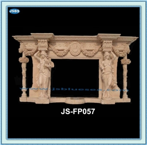 Cheap Natural Marble Fireplace Surround