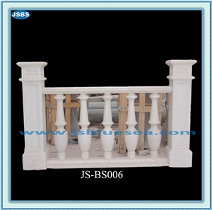 Cheap White Natural Stone Balustrade, Natural Marble Balustrade & Railings