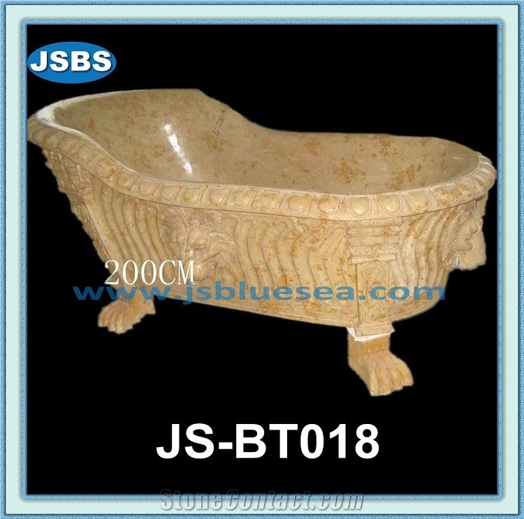 Cultured Marble Freestanding Bathtub, Natural Red Marble Bathtubs from China