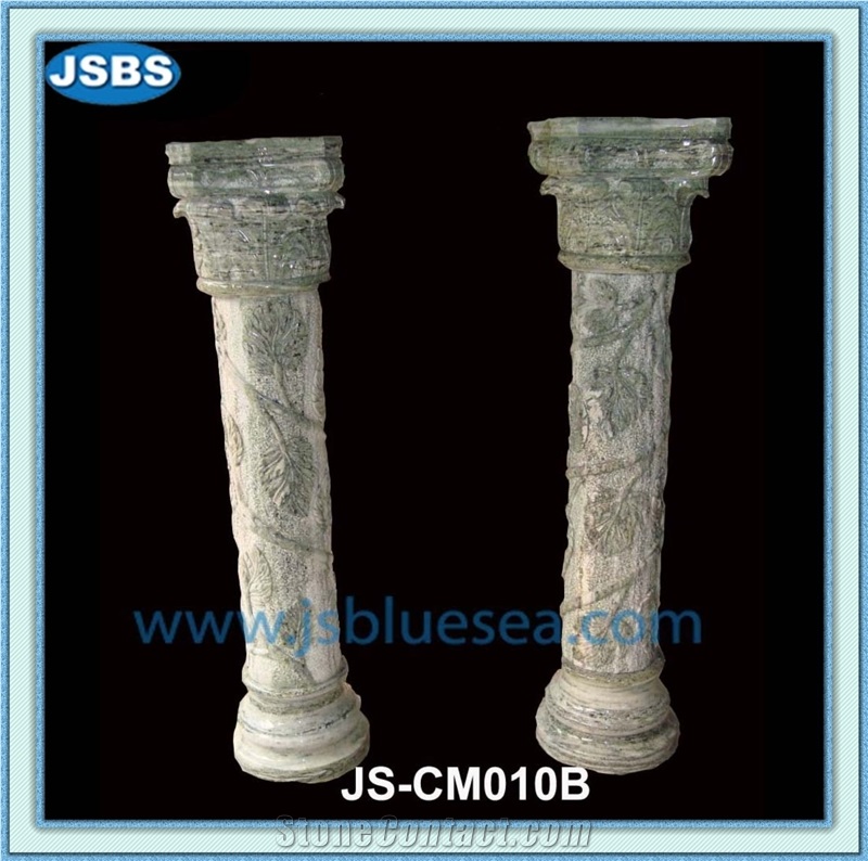 Garden Stone Column Pergola, Natural Marble Columns