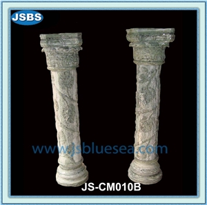 Garden Stone Column Pergola, Natural Marble Columns