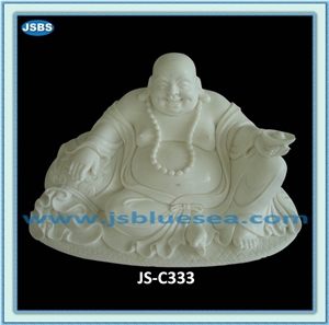 Large Buddha Stone Marble Statues, Natural White Marble Statues