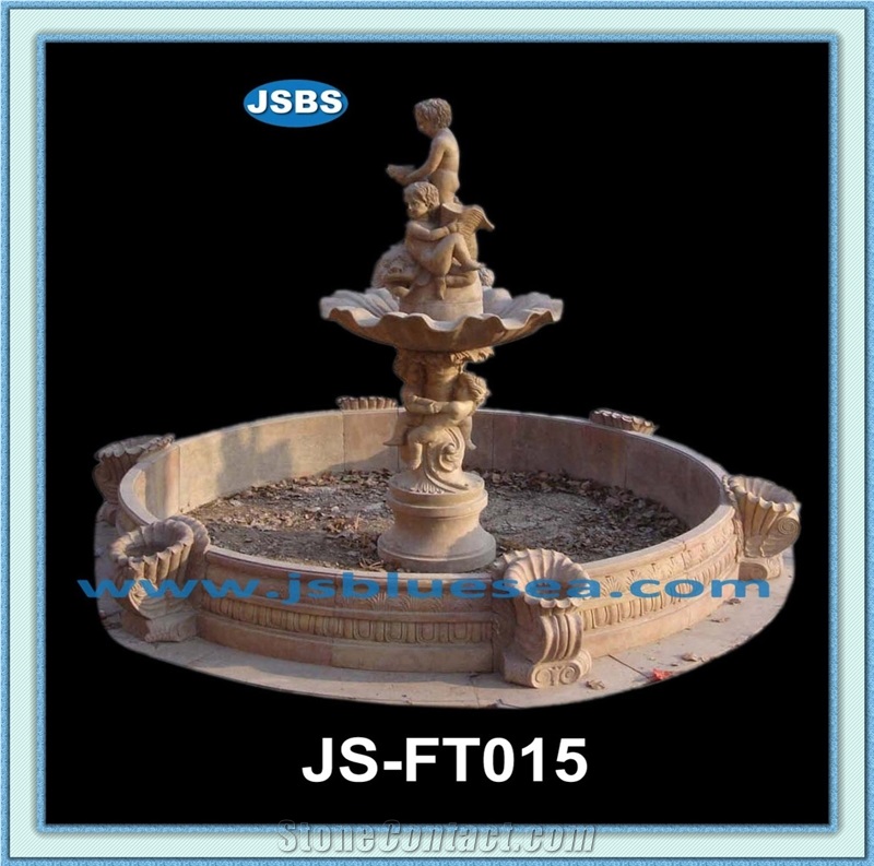 Large Outdoor Natural Stone Fountain, Natural Marble Fountains
