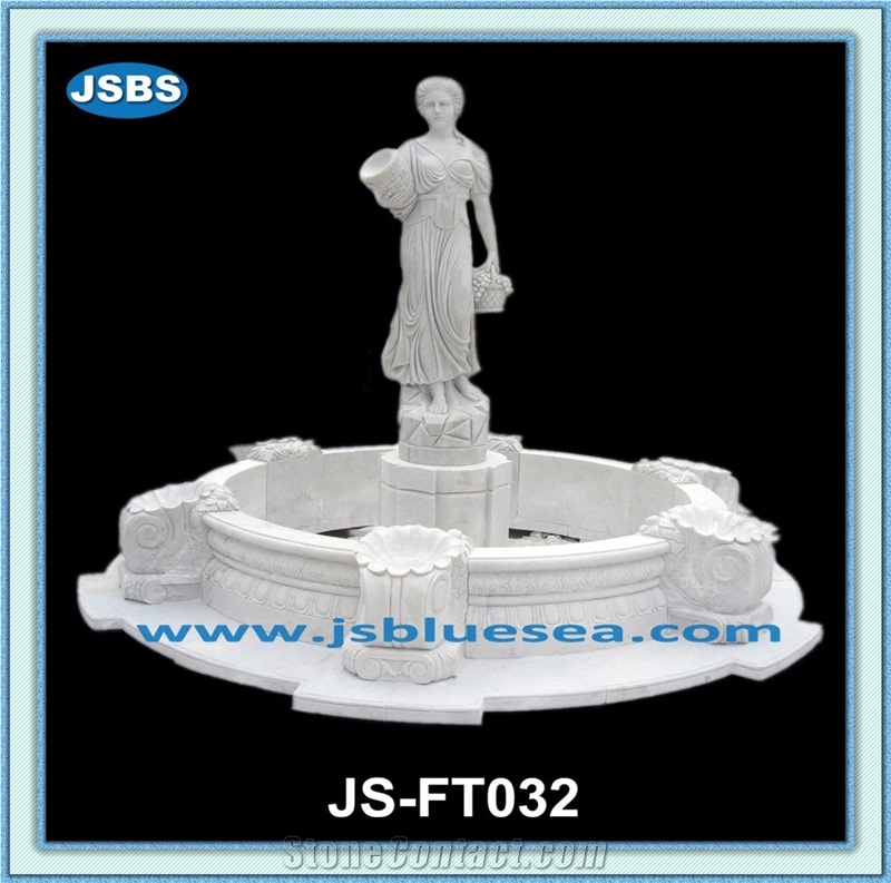 Large Outdoor Natural Stone Fountain, Natural Marble Fountains