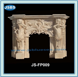 Natural Stone Fireplace Frame, Natural Marble Fireplaces