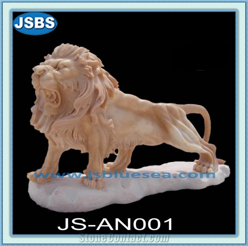 Natural Stone Lion Statue, Natural Marble Statues
