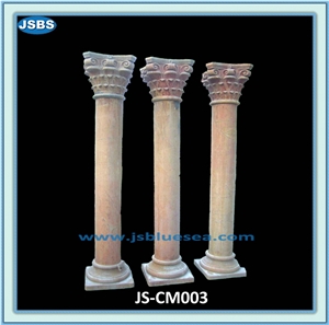 Natural White Stone Column, Natural Marble Columns