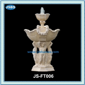 Nautral Marble Outdoor Water Fountains, Natural White Marble Fountains