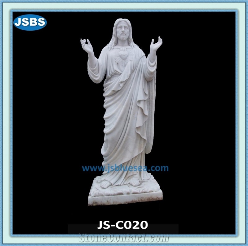 White Stone Jesus Statues for Sale, Natural White Marble Statues
