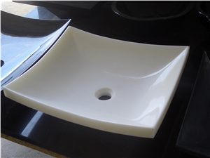 White Marble Sink (Aura), White Marble Sinks