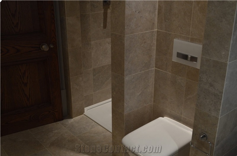 Crema Eneus Marble Bathroom Flooring, Walling
