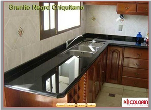Granito Negro Chiquitano Granite Kitchen Countertops