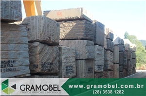 Amarelo Santa Cecília Granite Blocks, Giallo Santa Cecília Granite Block