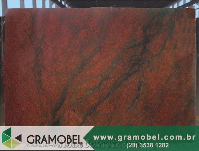 Exotic Red Dragon Granite Slabs, Brazil Red Granite
