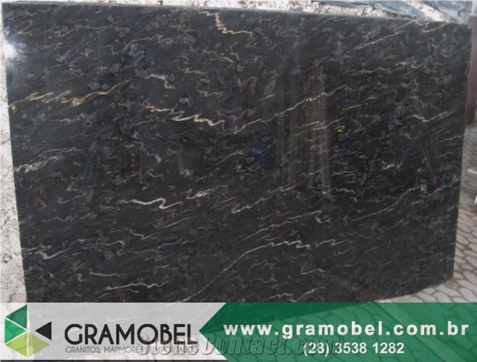 Preto Rio Negro Exotic Granite Slabs, Brazil Black Granite