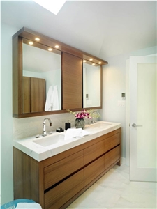 Bianco Statuario Vena Fine Marble Bathroom Top