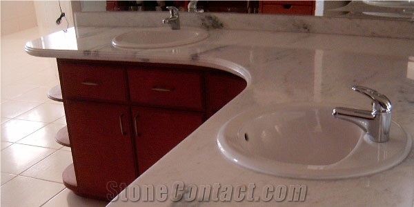 Marmol Carrara Blanco Bathroom Tops