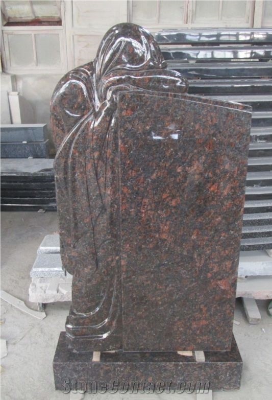 Polished Tan Brown Granite Monument