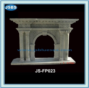 Antique Fireplace Frame, Natural Marble Fireplaces