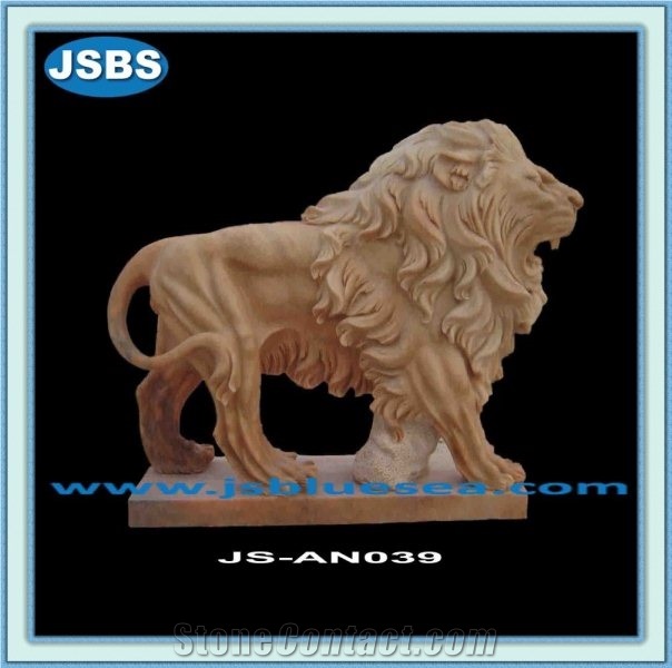 Antique Marble Lion Statues for Sale, Natural Marble Statues
