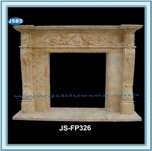 Beautiful Marble Fireplace, Natural Marble Fireplaces