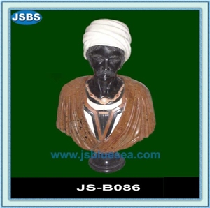 Black Bust Statue