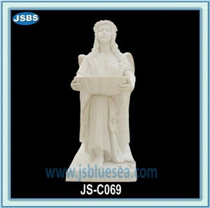 Cemetery Statues, Natural Marble Statues