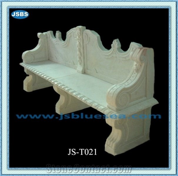 Garden Stone Bench and Chairs