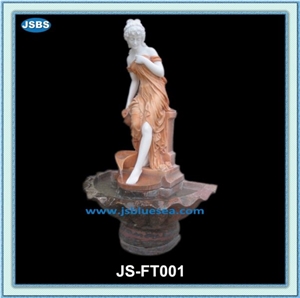 Garden Water Fountain, Natural Marble Fountains