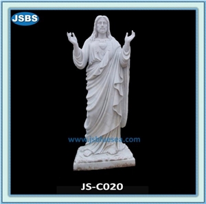 Natural White Marble Religious Statues