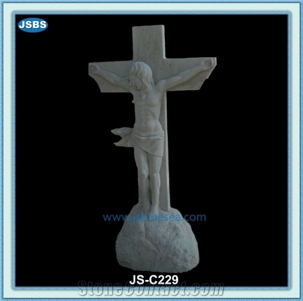 Natural White Marble Religious Statues