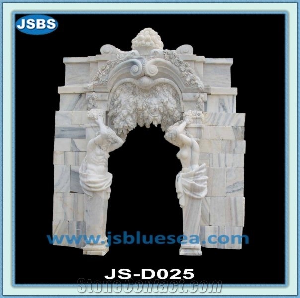 Stone Arch Door Frame Carving