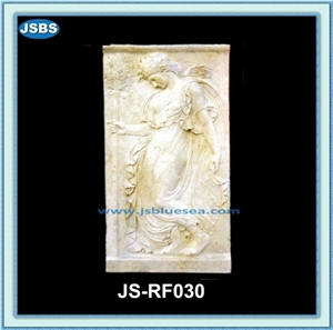 Stone Relief Flower Carving