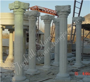 Decorative Marble Column, Beige Marble Columns