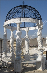 Outdoor White Marble Marble Gazebos