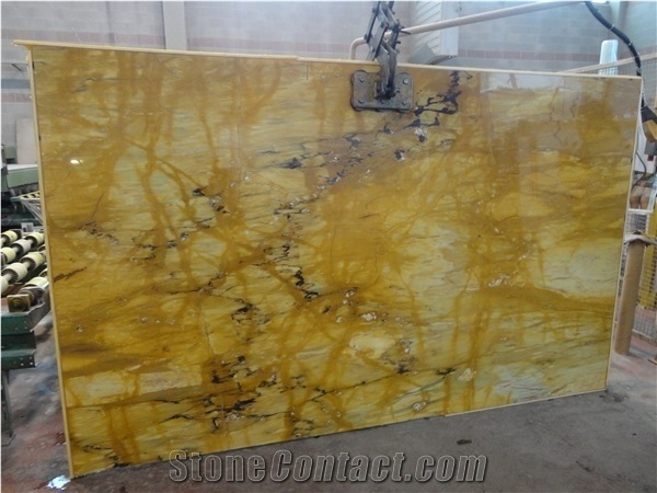 Giallo Siena Marble Slabs Tiles,Yellow Brocatello Di Golden Sienna Marble Panel for Hotel Floor Covering ,Wall Cladding