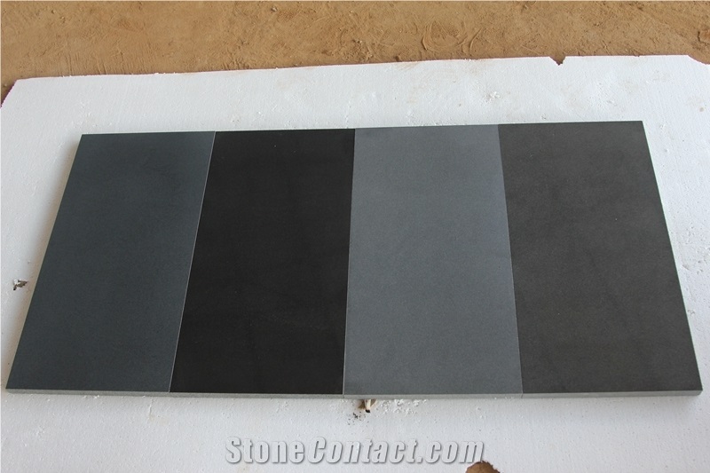 Honed Superior China Black Basalt Light Grey Andesite Lava Stone Slabs Tiles Wall Cladding Panel,Floor Covering Pattern,Exterior Pool Deck Surround